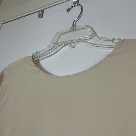 NEW! Fame X Partners Peach bell sleeve maxi dress size US 8 -Flawed- - Picture 5 of 13